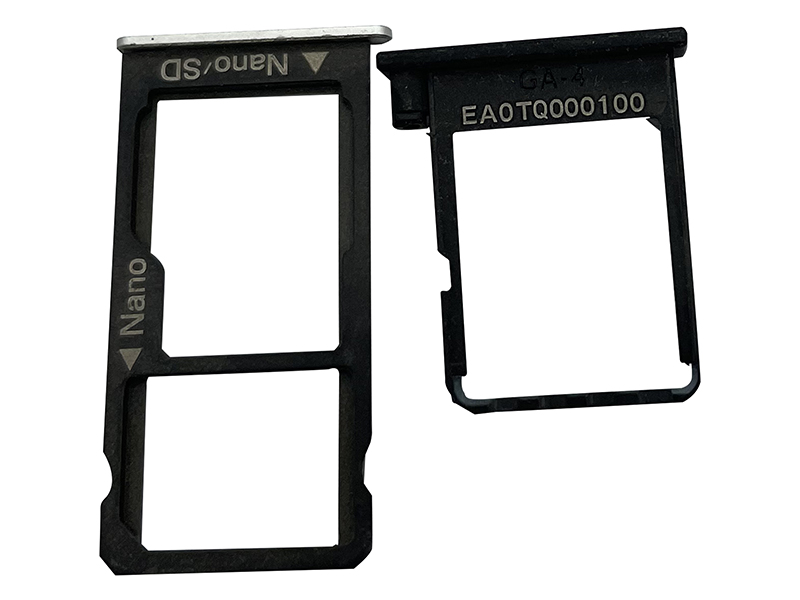 Moldagem por injeção de metal componente eletrônico mim sim cartão parte image